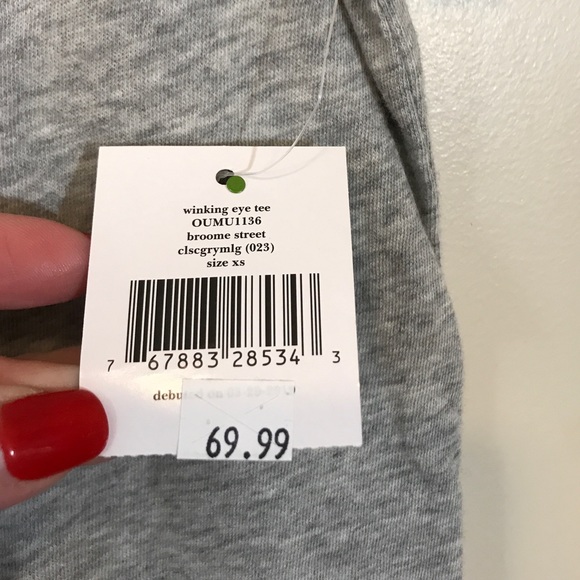 Kate spade ♠️ x-small heather gray t-shirt - Picture 6 of 7